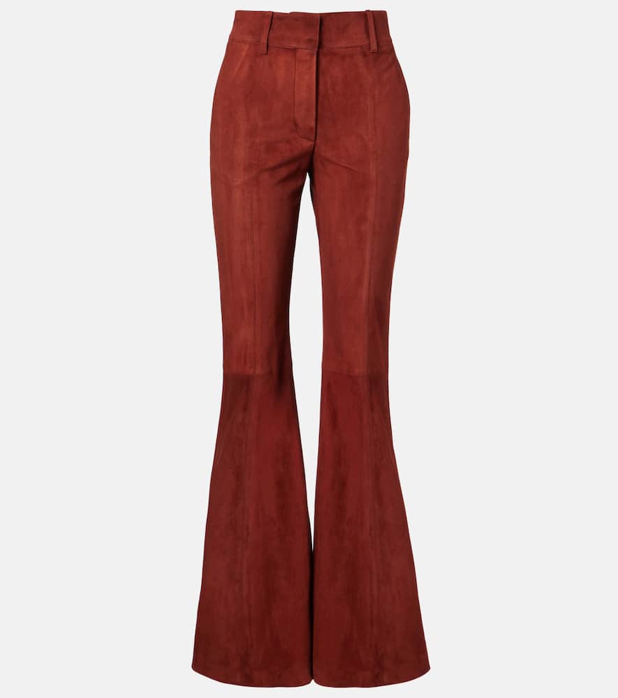 Rhein suede flared pants