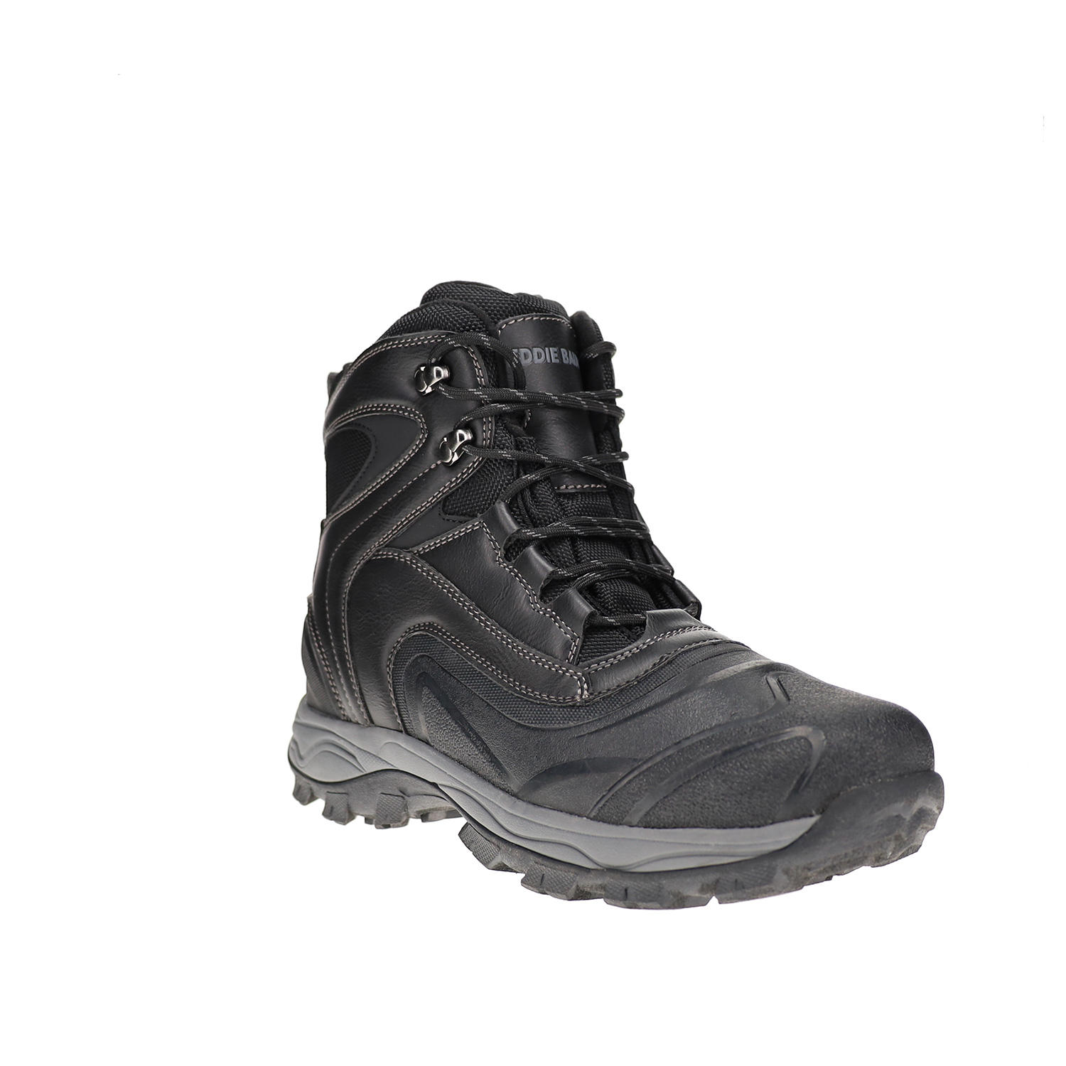 MENS SNOWBOOT - BLACK 8.5:-