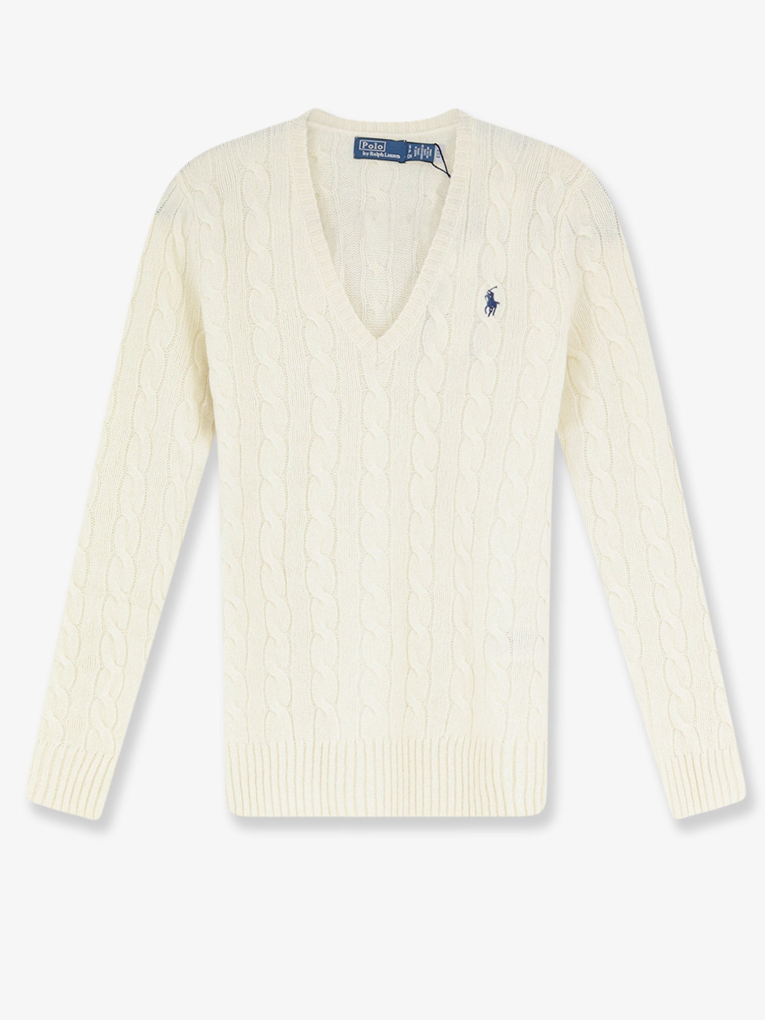 Cable-Knit Wool-Cashmere Sweater — White