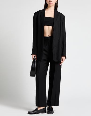 Woman Top Black Size 4 Rayon, Cotton, Elastane