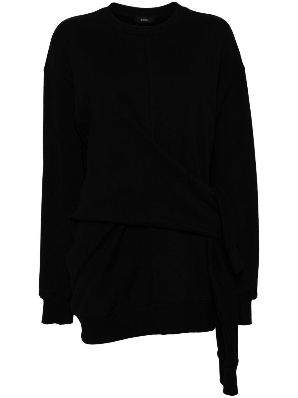 Knotted detail sweatshirt - Black