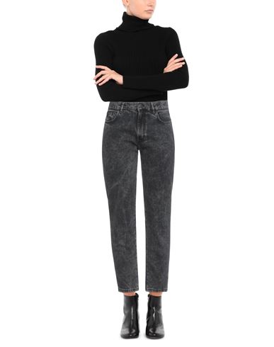 Woman Jeans Black Size 25 Cotton, Elastane
