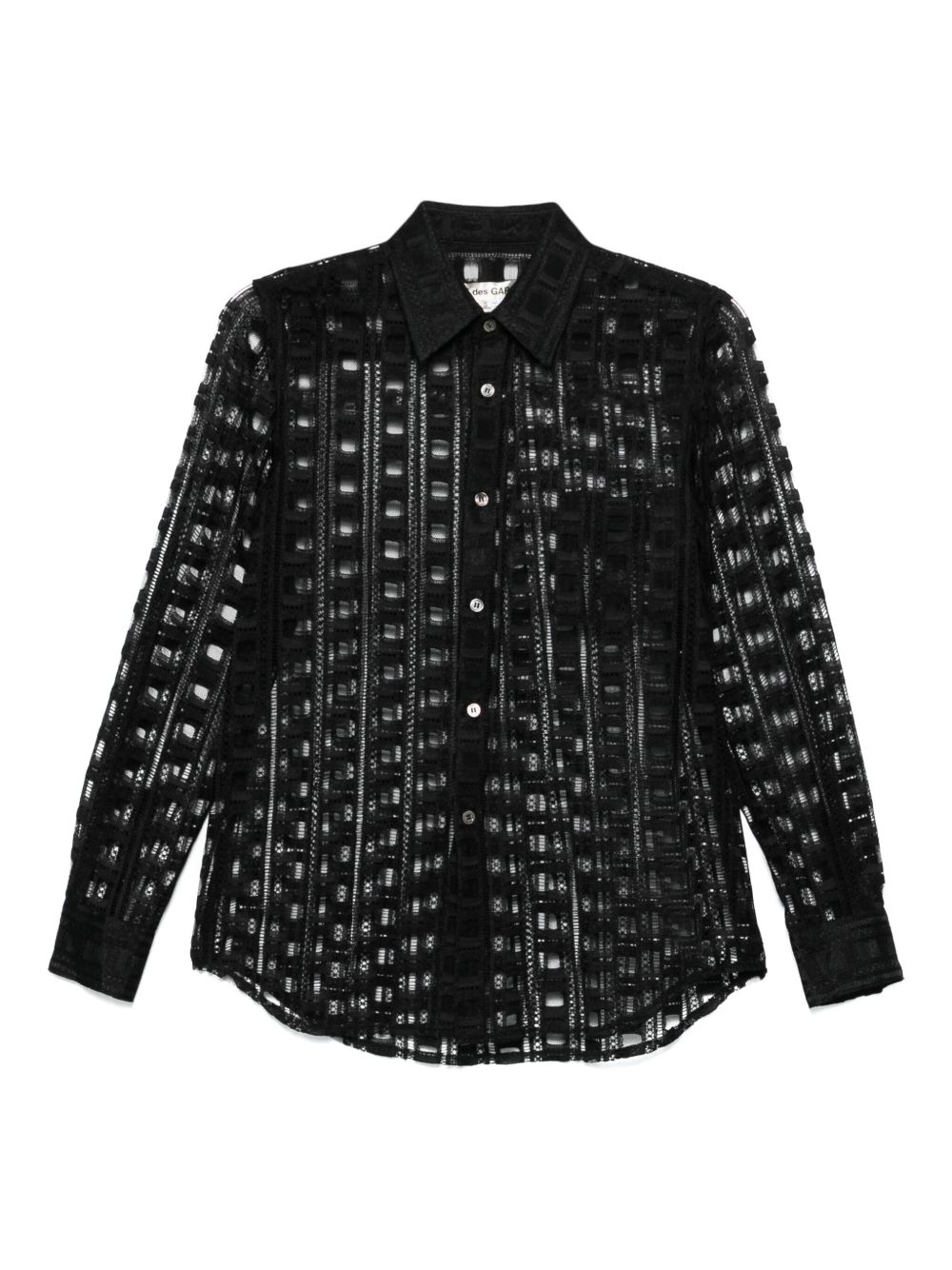 Comme Des Garçons embroidered shirt - Black