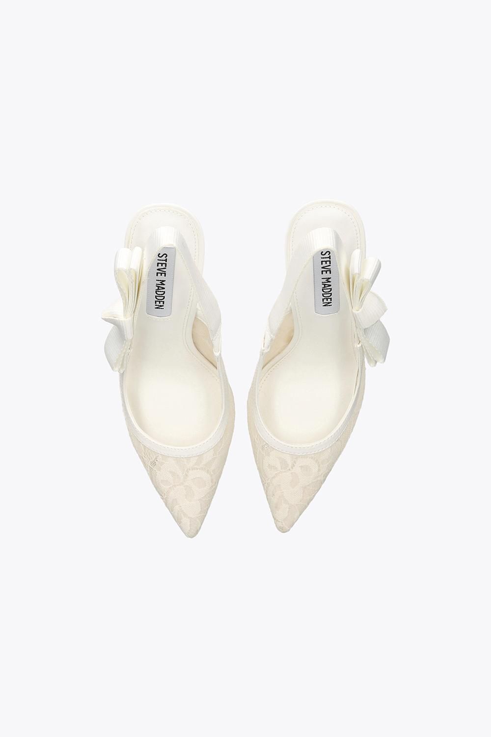 STEVE MADDEN Women's 'Brylie White Lace' Fabric Hee