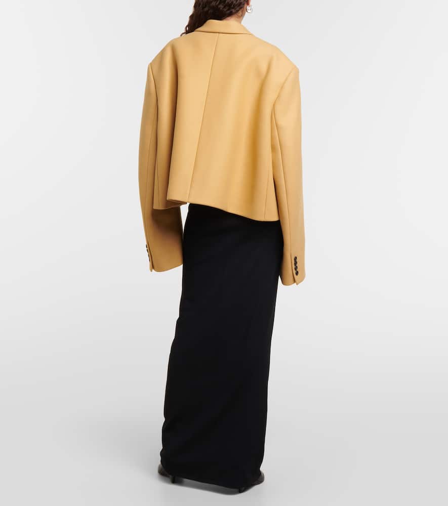 Raymond cropped wool-blend jacket