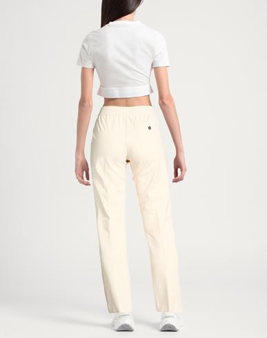 Woman Pants Beige Size 6 Cotton, Elastane