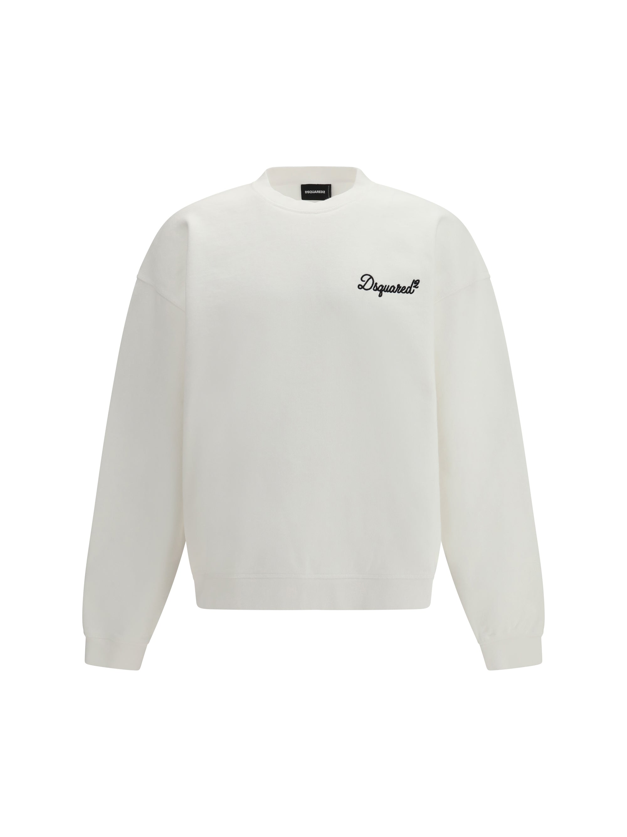 Logo-Embroidered Cotton Sweatshirt — White