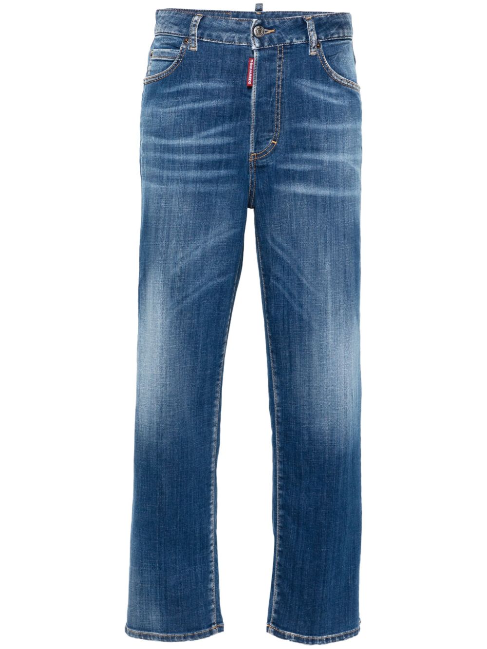 Mid-rise slim-fit jeans - Blue