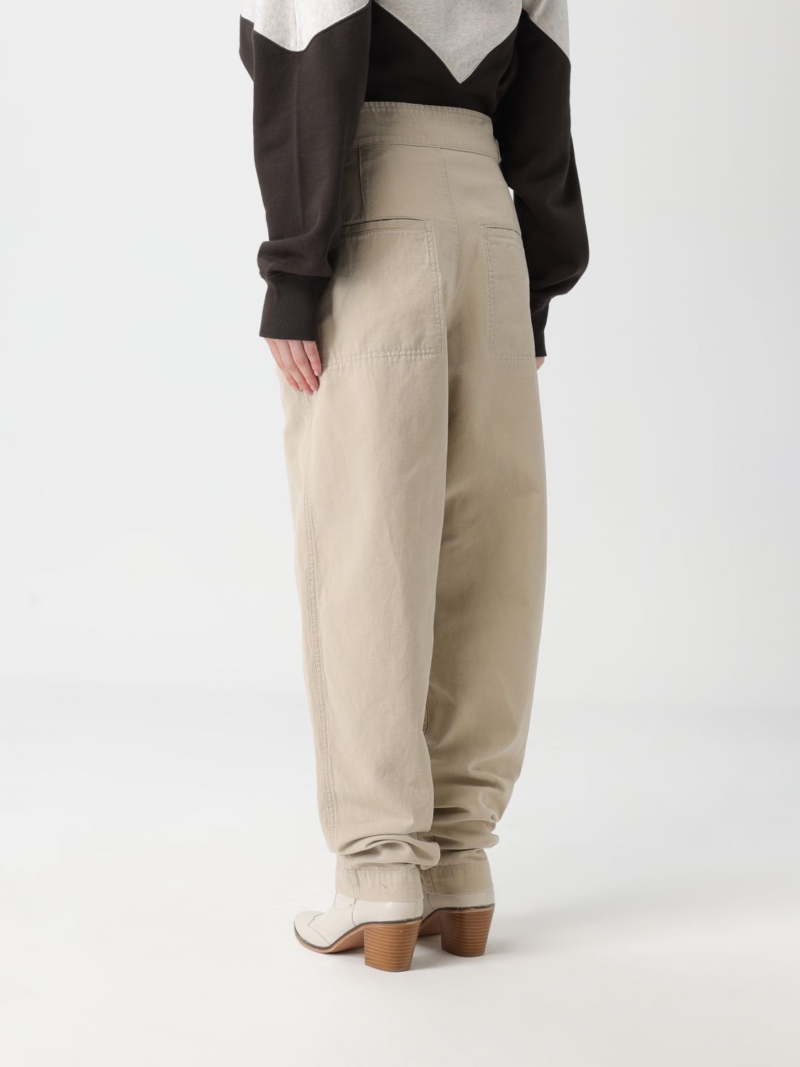 Pants Woman color Beige