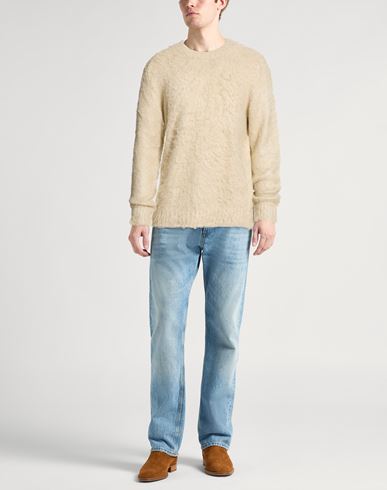 Man Sweater Ivory Size 42 Silk