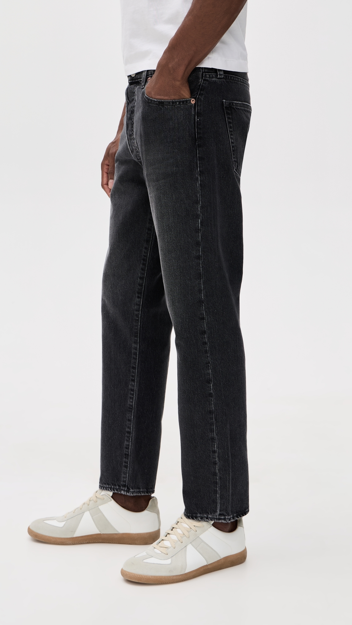 60s Straight Denim Jeans Vintage Black