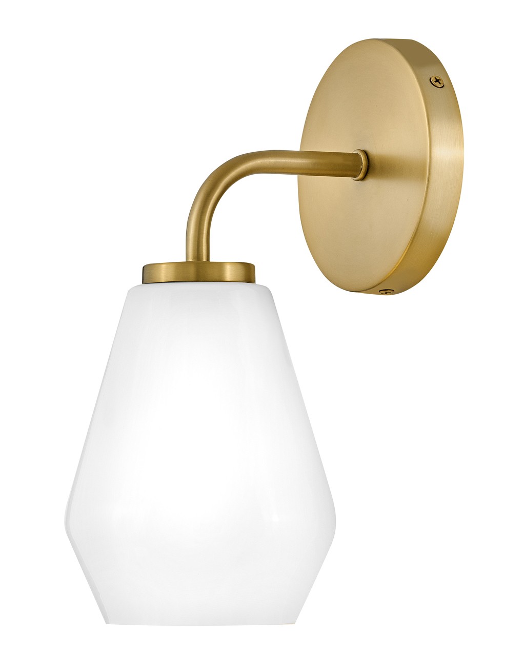 Gio 1-Light LED Bathroom Vanity Light in Lacquered Bra
