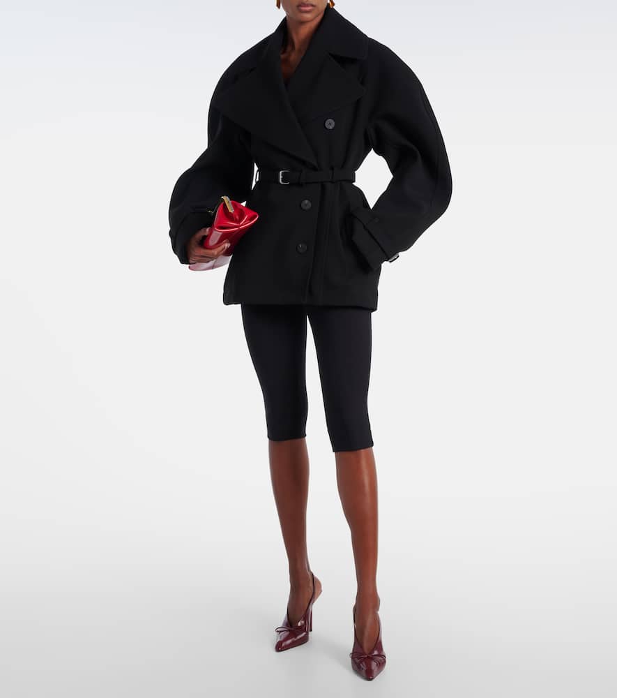Belted trench coat