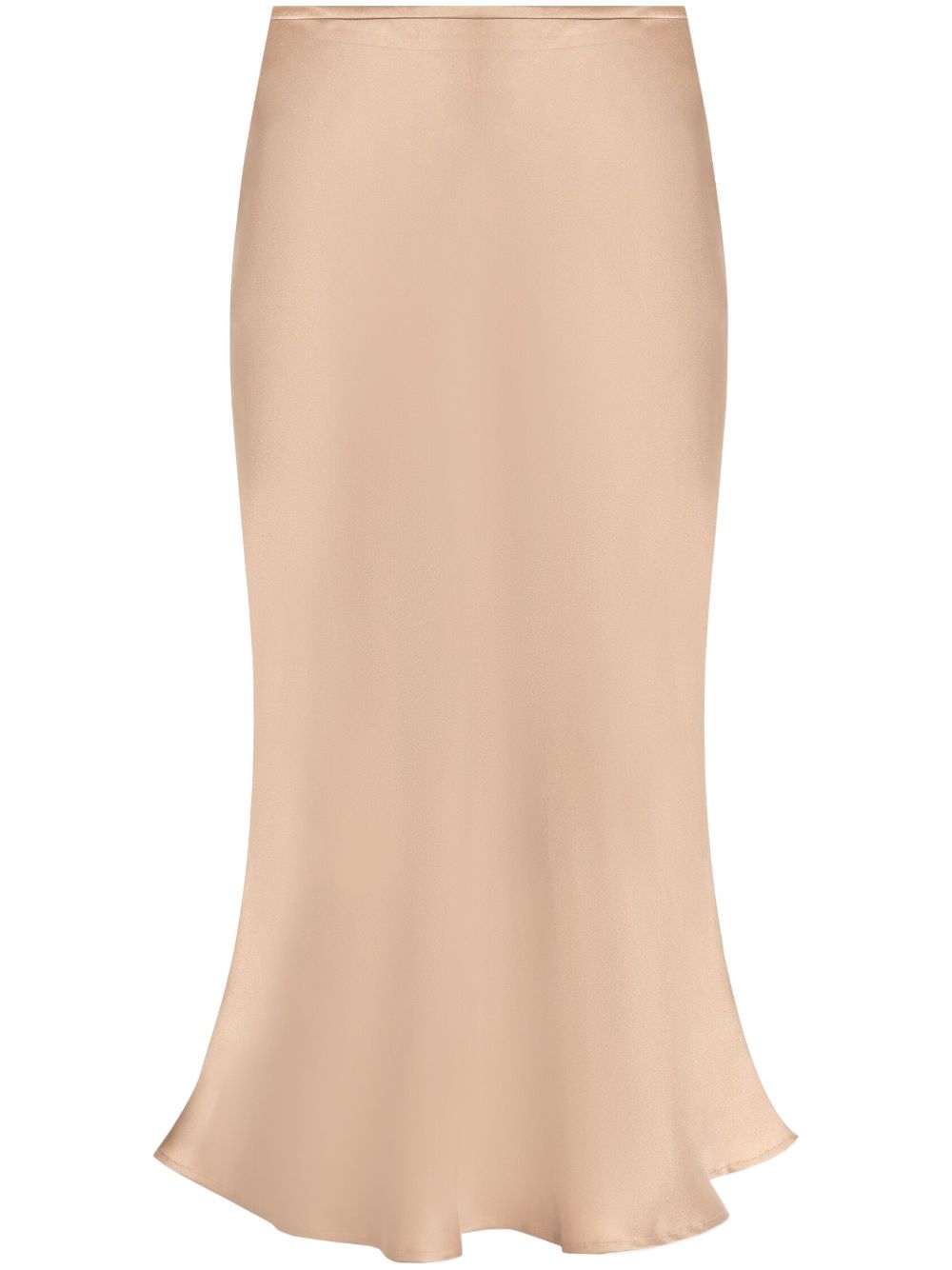 Bias-cut silk shirt - Neutrals
