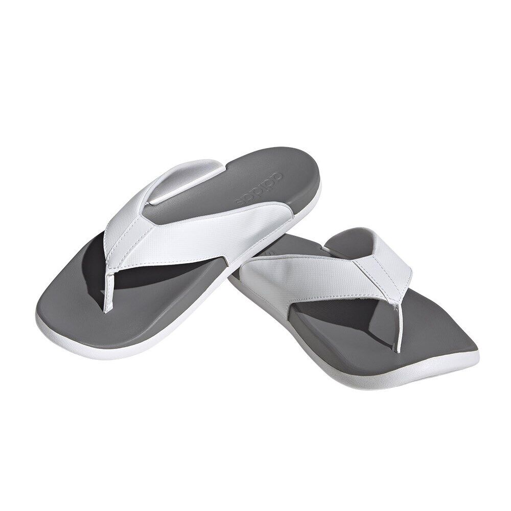 (WMNS) Adilette Comfort Flip Flop 'White Grey'