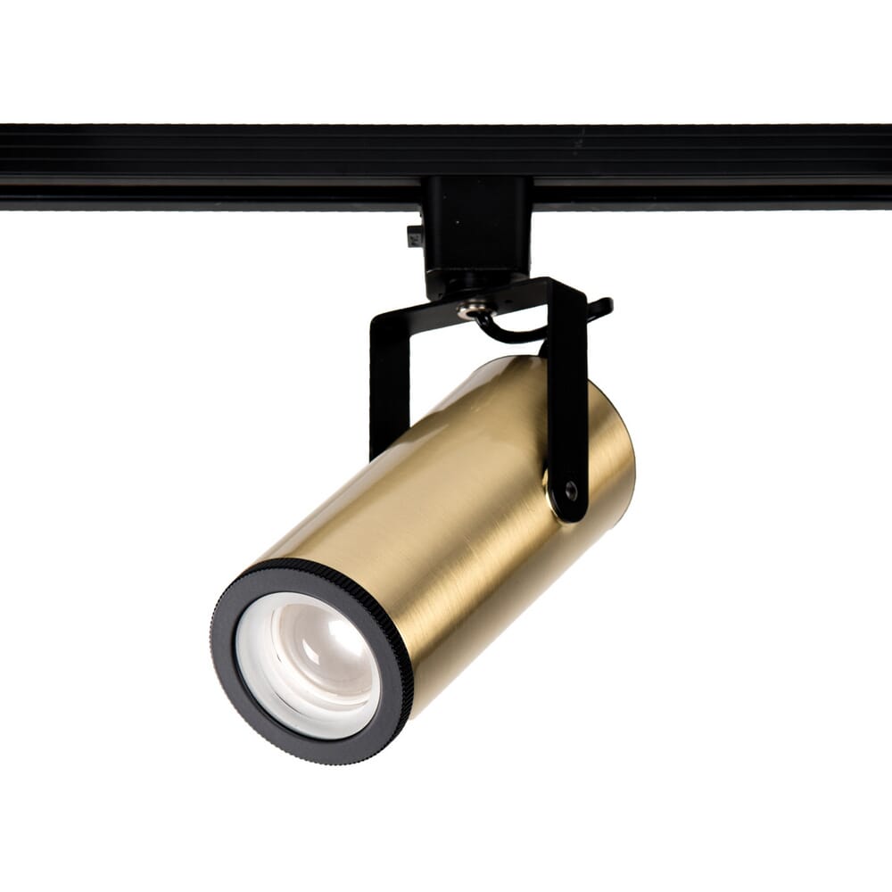 WAC Lighting 120V LED2020 Silo 1-Light X20 Beamshift Track Head in Brushed Brass - J-2020-930-BR