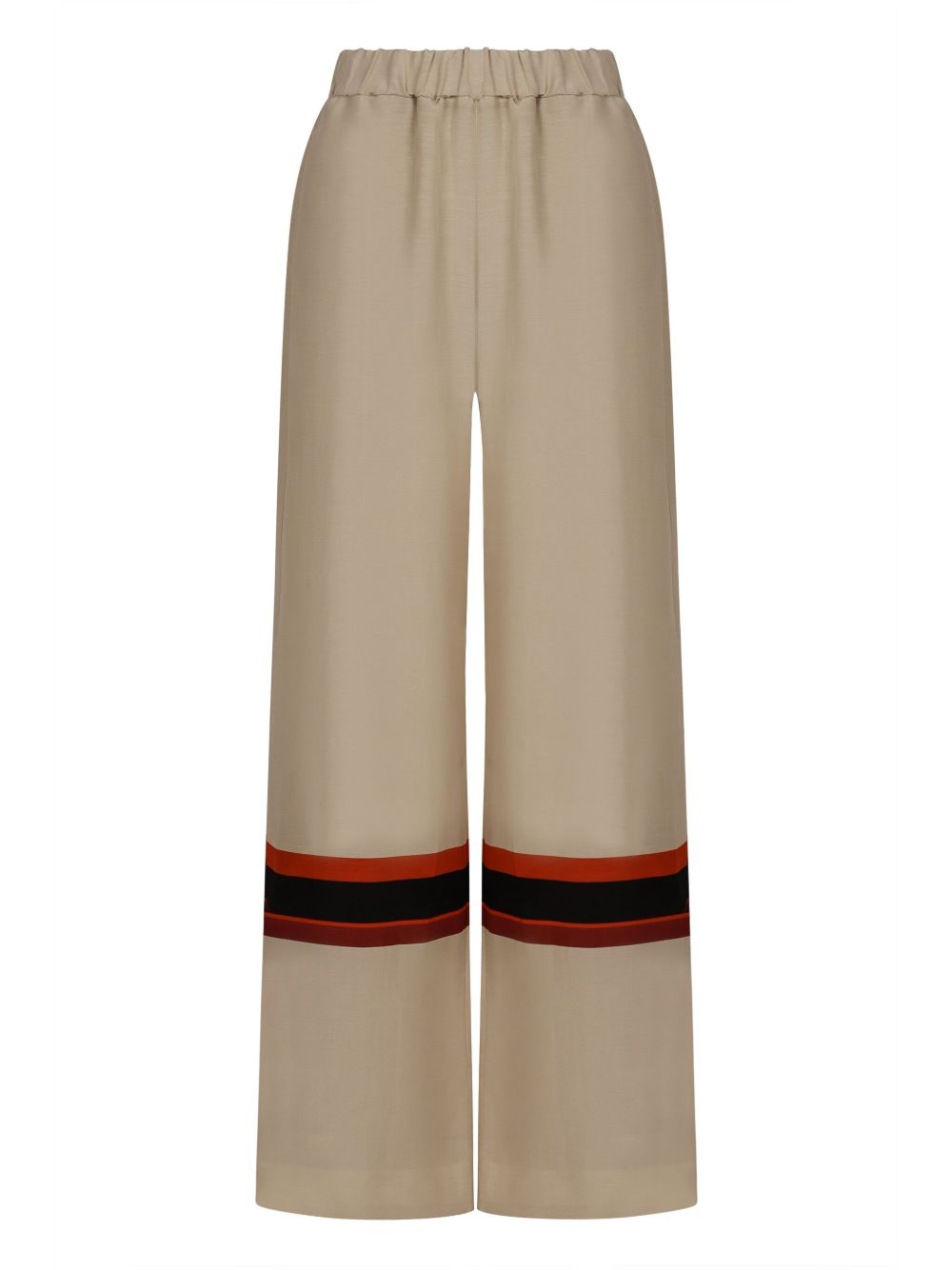 Raquel Diniz striped-detail trousers - Neutrals