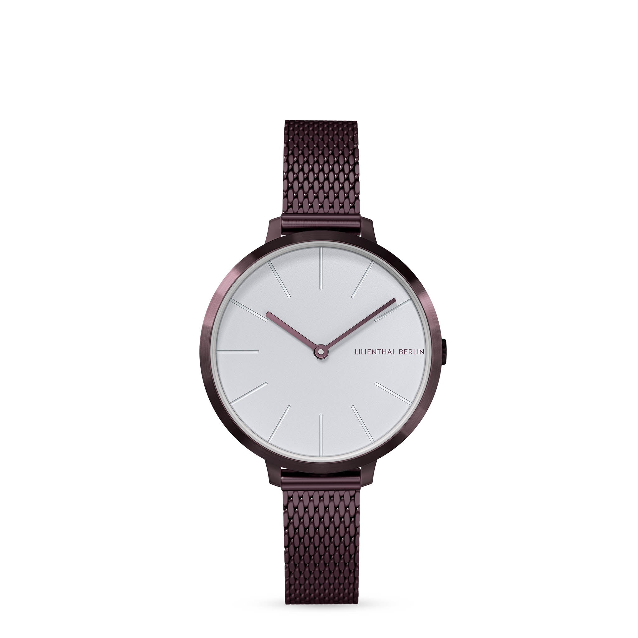 Rosalux Burgundy White Mesh Burgundy Brushed