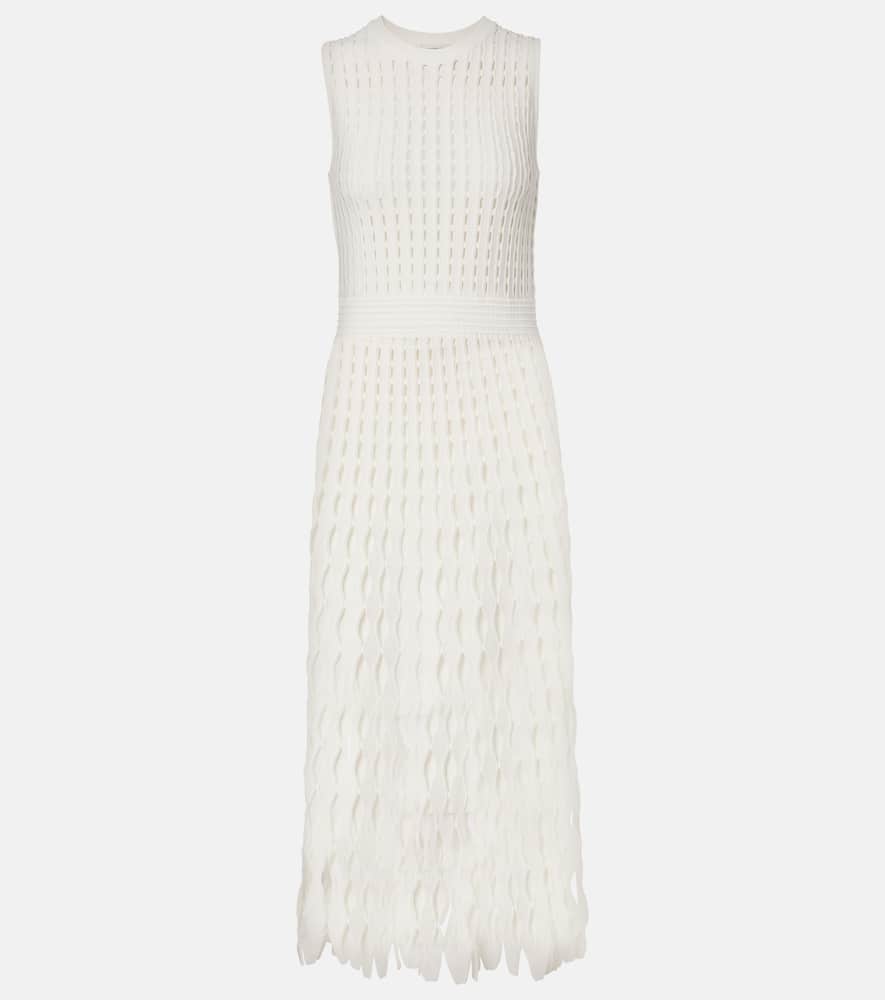 Zyla open-knit midi dress