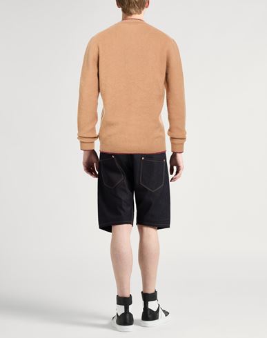 Man Sweater Sand Size 44 Virgin Wool, Cashmere