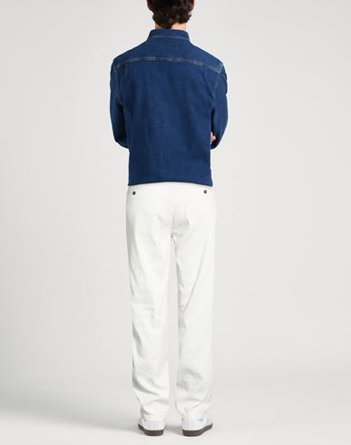 Platinum Man Pants Off white Size 33 Linen, Cotton, Elastane