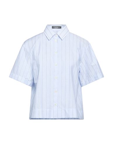 Woman Shirt Sky blue Size 6 Cotton