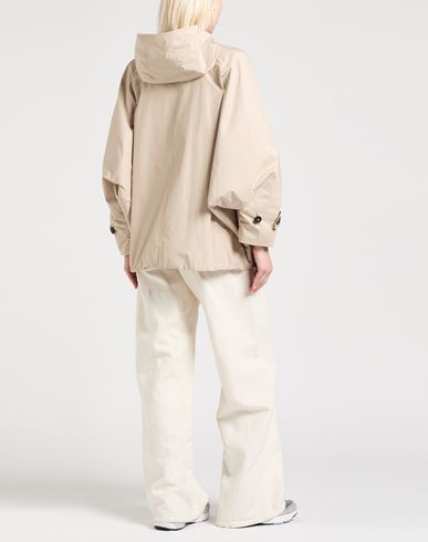 Woman Overcoat & Trench Coat Beige Size 4 Polyester, Cotton