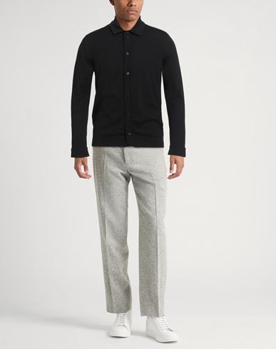 Man Shirt Black Size 36 Wool
