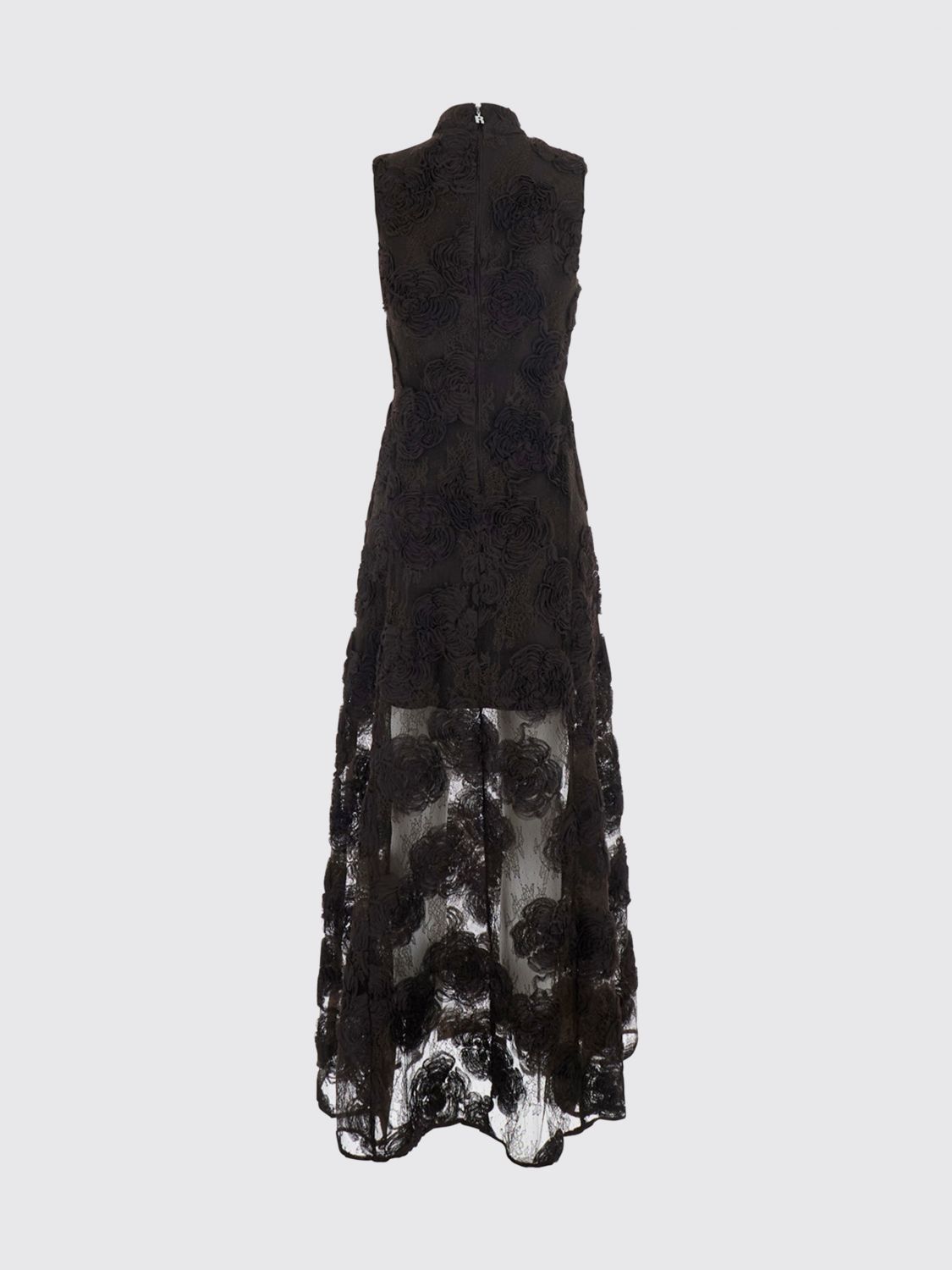 Rotate - maxi dress sheer floral appliqué design