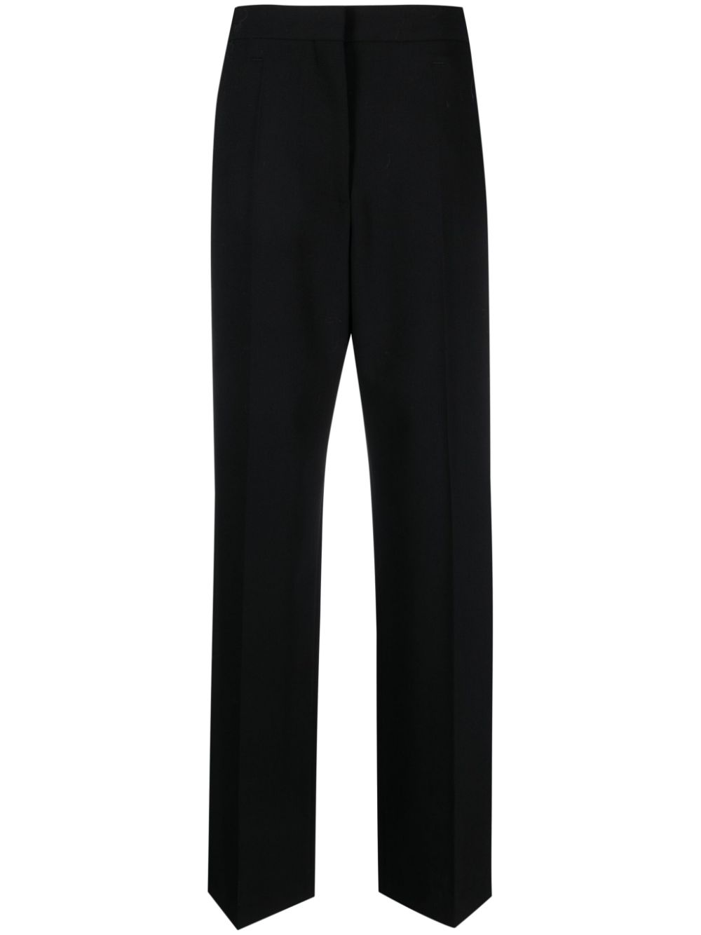 Tailored straight-leg trousers - Black
