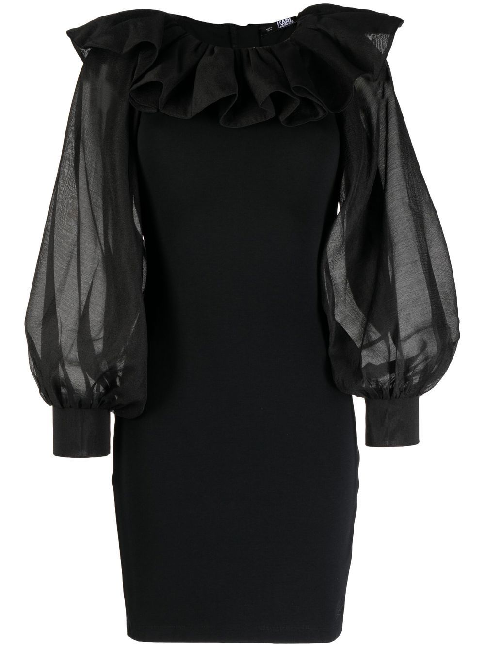 Pick Big Collar Dress - Black