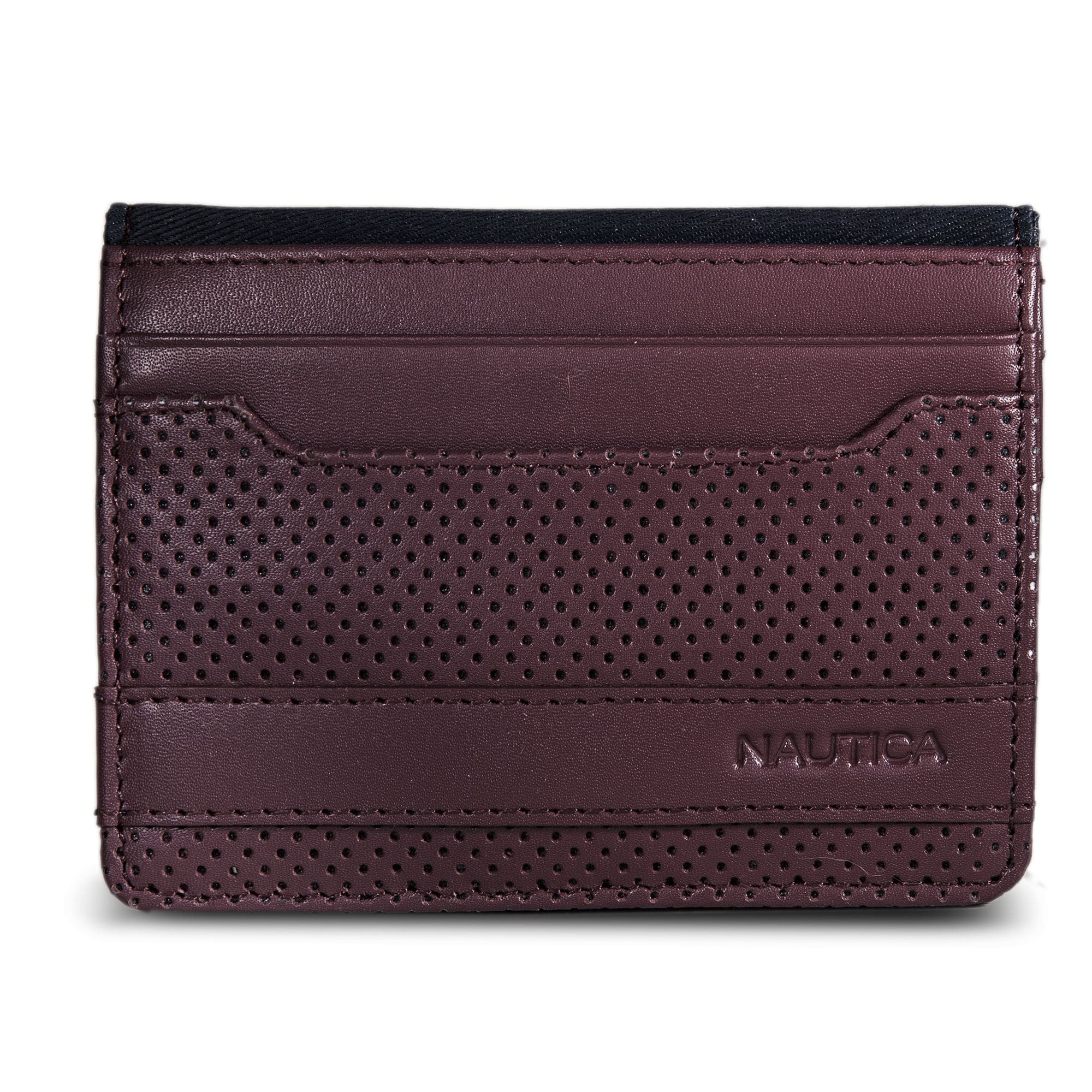 Mens Perforated Logo Card Case