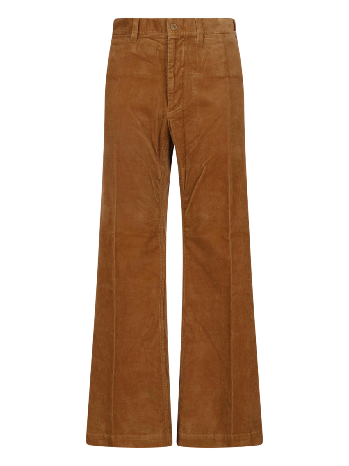 Cotton Stretch Trousers with Contoured Fit