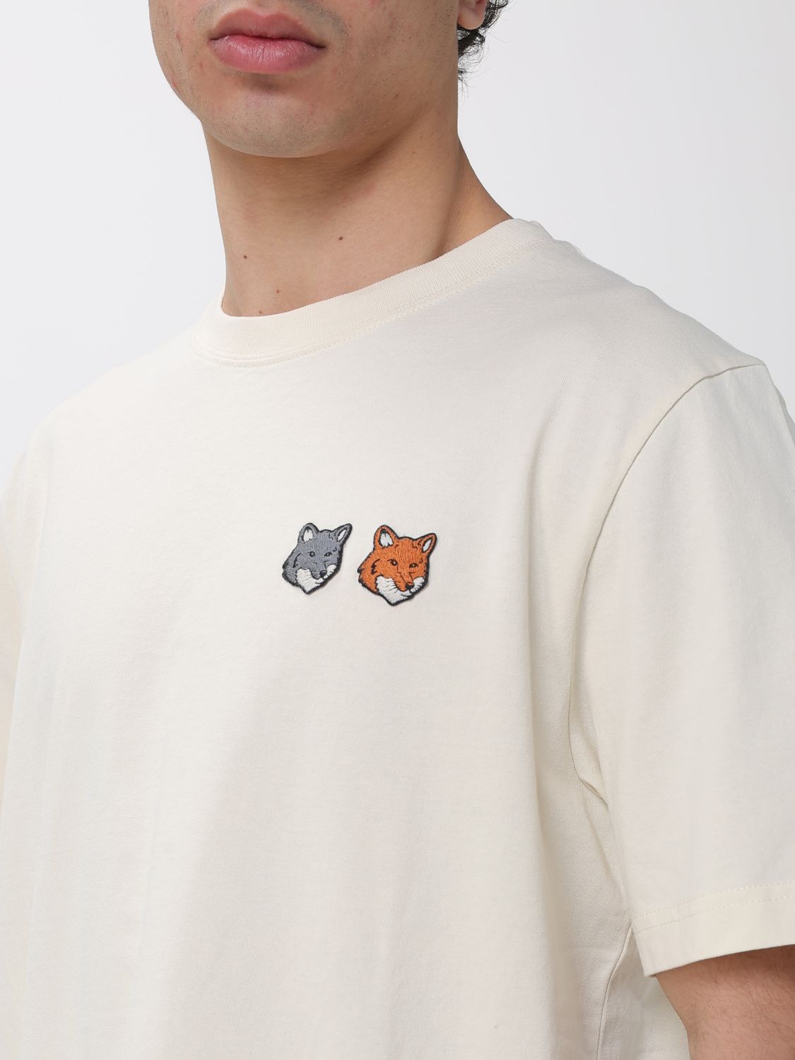T-Shirt MAISON KITSUNÉ Men color Grey
