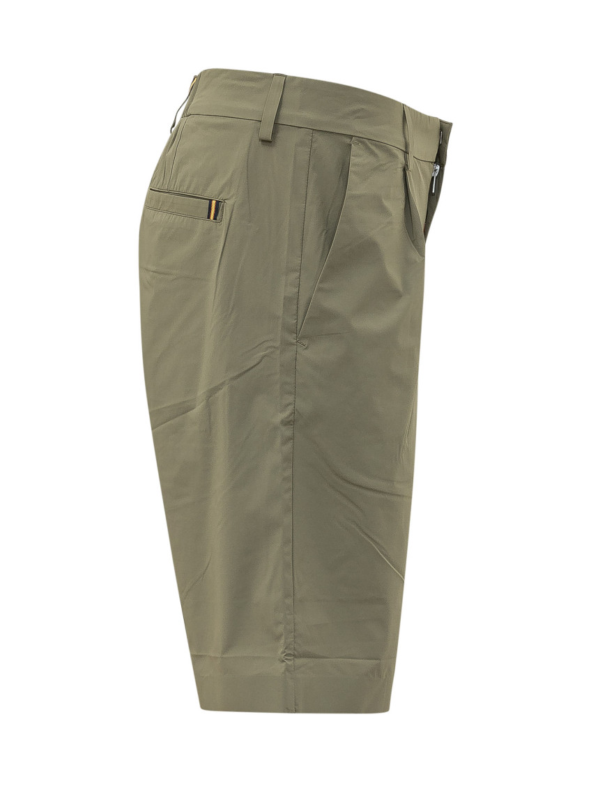 Green Solid Shorts