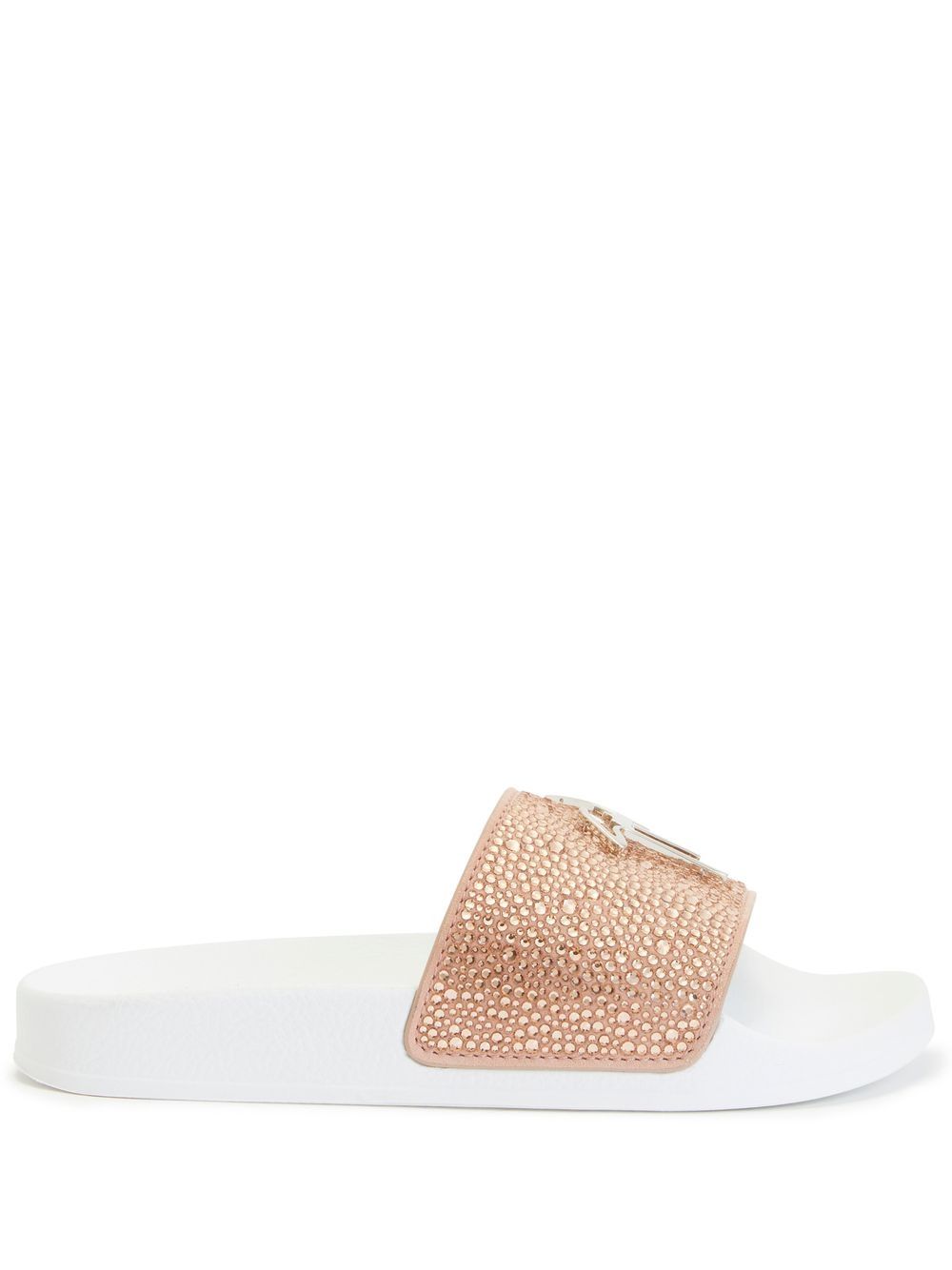 Brett embellished slides - Pink