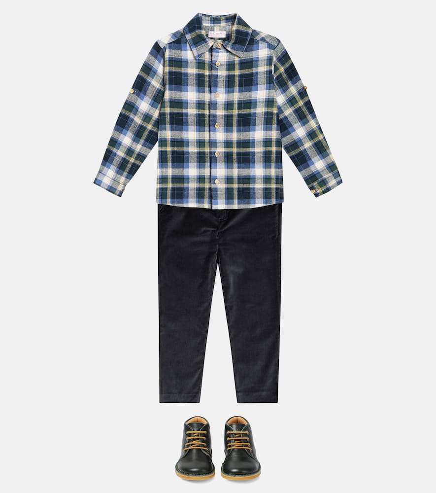 La Coqueta Nico checked cotton shirt
