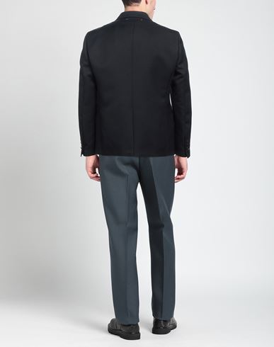 Man Blazer Midnight blue Size 42 Polyester, Virgin Wool