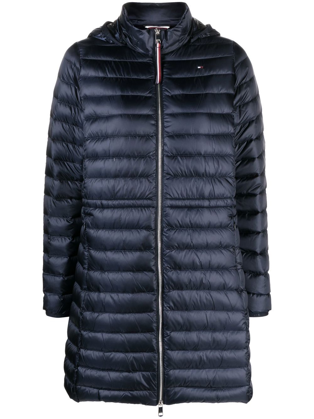 Feminine low down coat - Blue