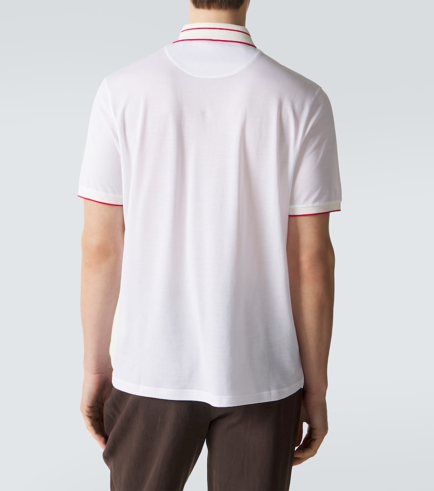 Cotton piqué polo shirt
