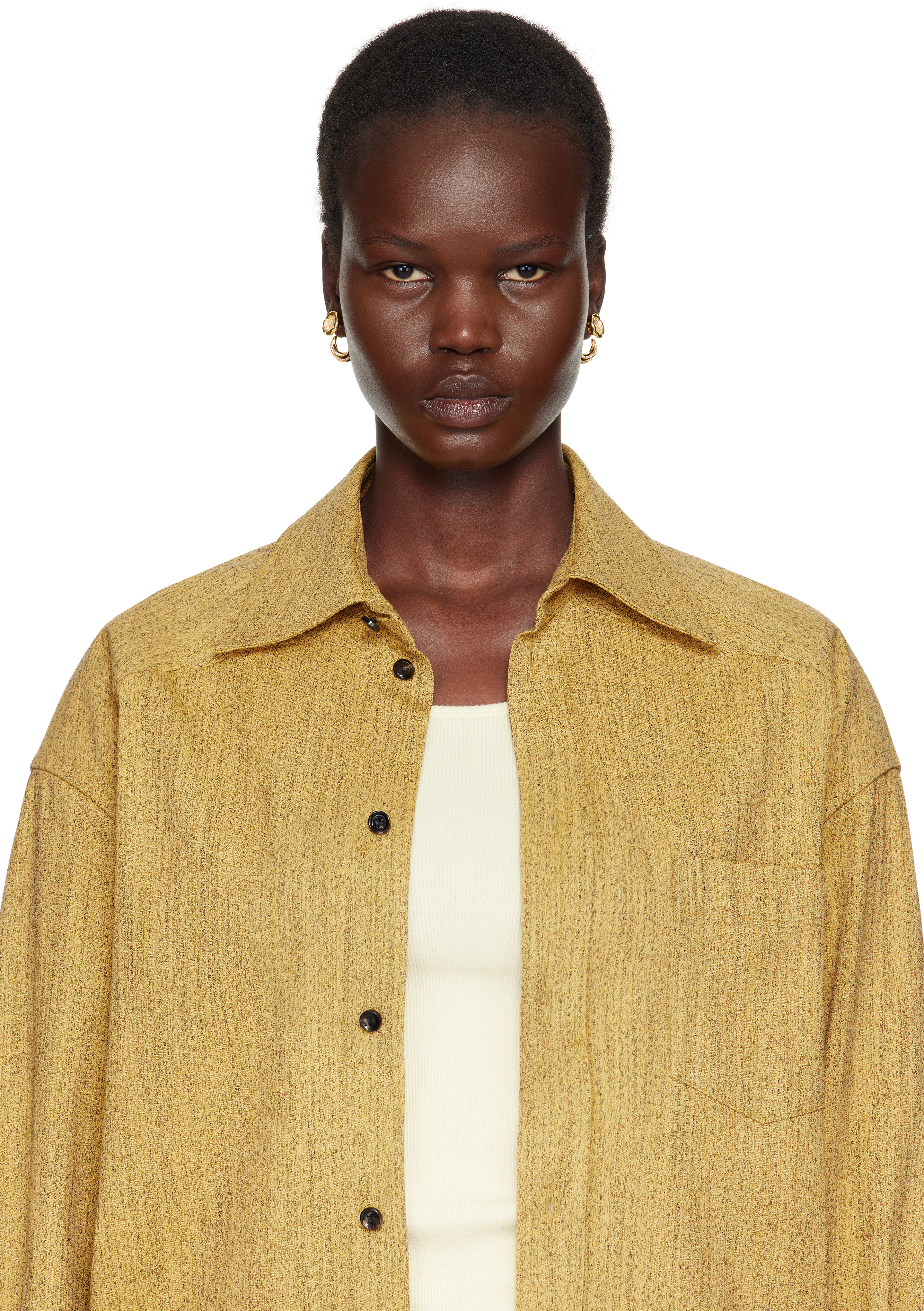 Bottega Veneta Gold Knot Earrings