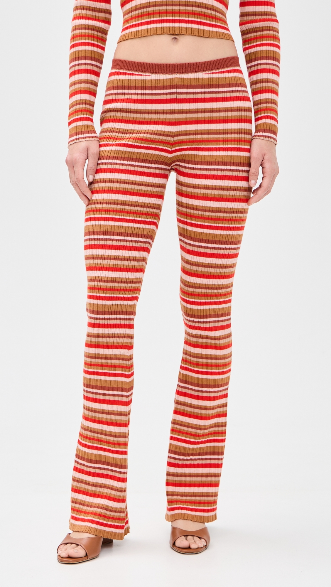 Ann Pants Bayadere Rib Stripes S