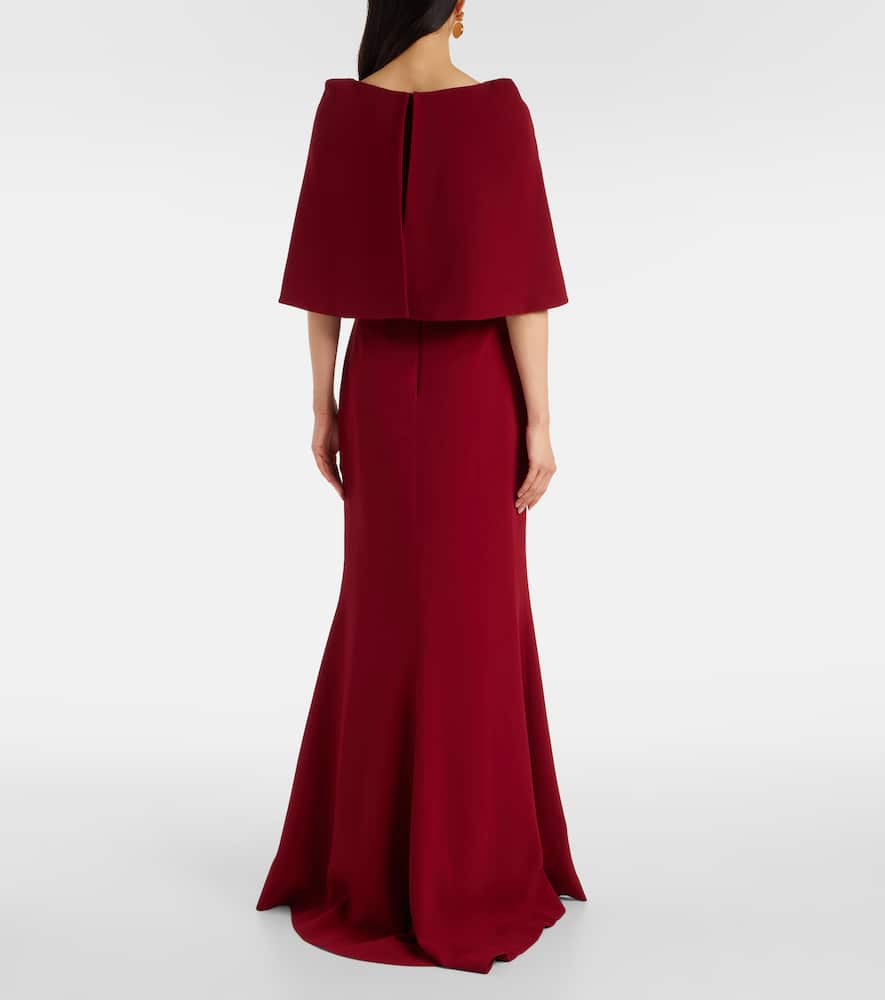 Caped cady gown