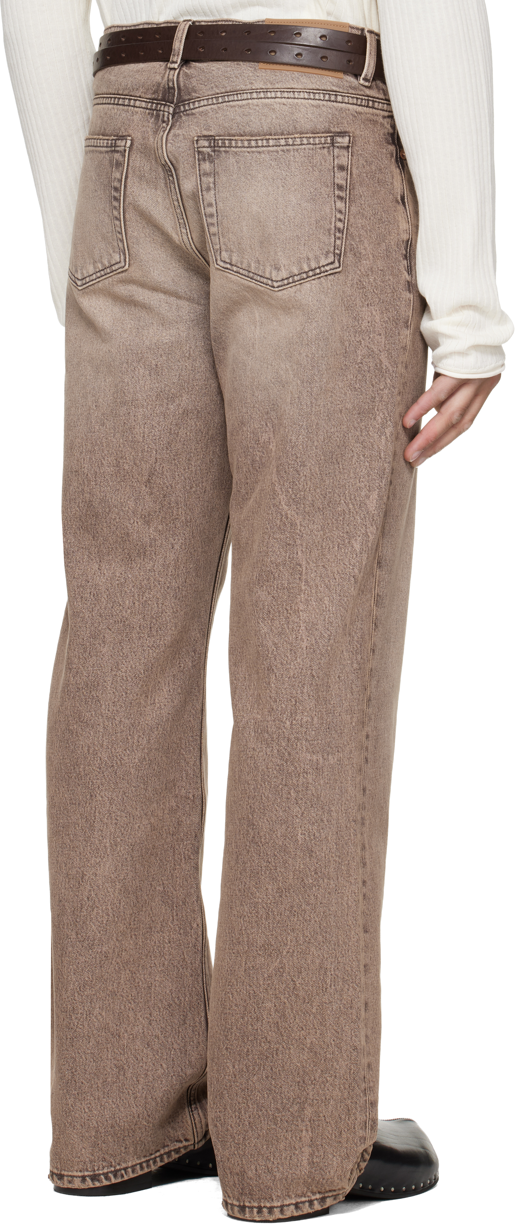 Tan Carlson Cut Jeans