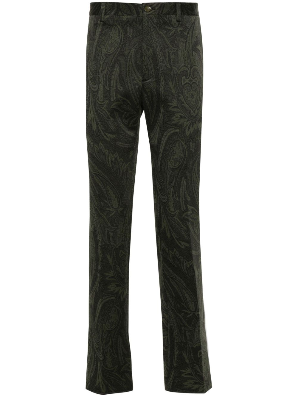 Tapered-leg chino trousers - Green
