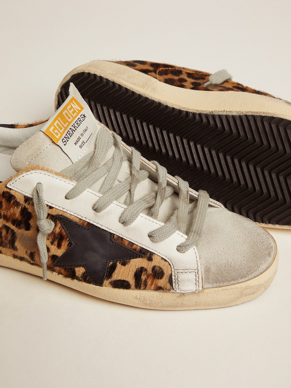 Golden Goose - Women's Super-star In Leopard Print Leather, Woman