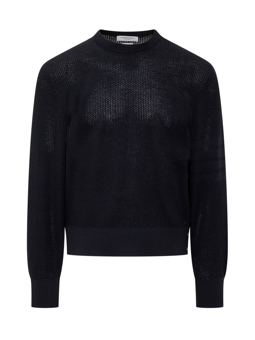 Virgin Wool 4bar Pullover