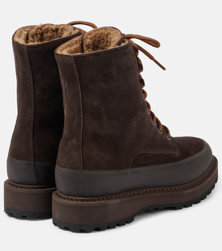 Le Monde Béryl Dolomite suede lace-up boots