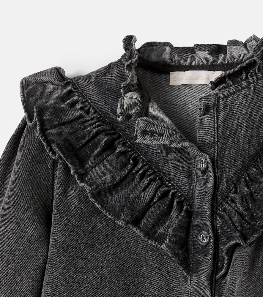 Roby ruffled denim shirt