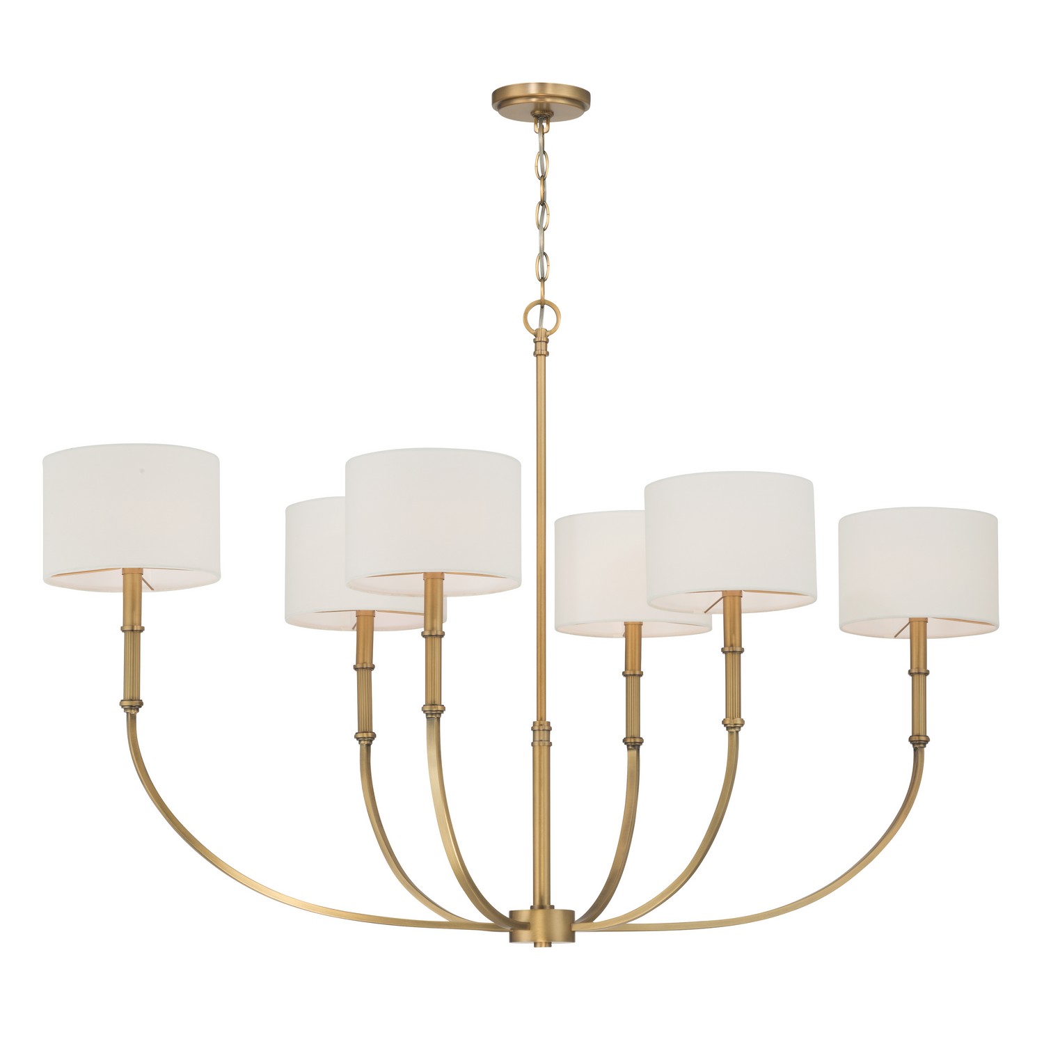 Legacy Brass Linear Chandelier from the Molvene Collection